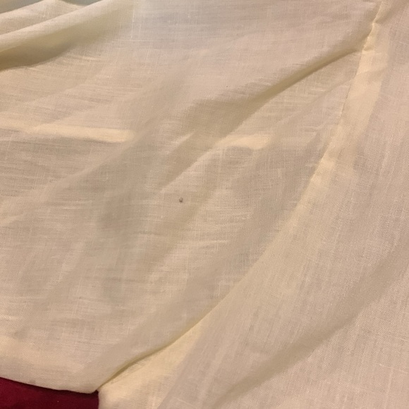 Vintage 70s Manchester Men’s Pale Yellow Collared Button Up Pajama Top Sz Large - Picture 8 of 8